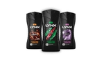 Three Lynx All Day Fresh bottles: Dark Temptation, Africa, and Excite, featuring a sleek black design with colorful labels.