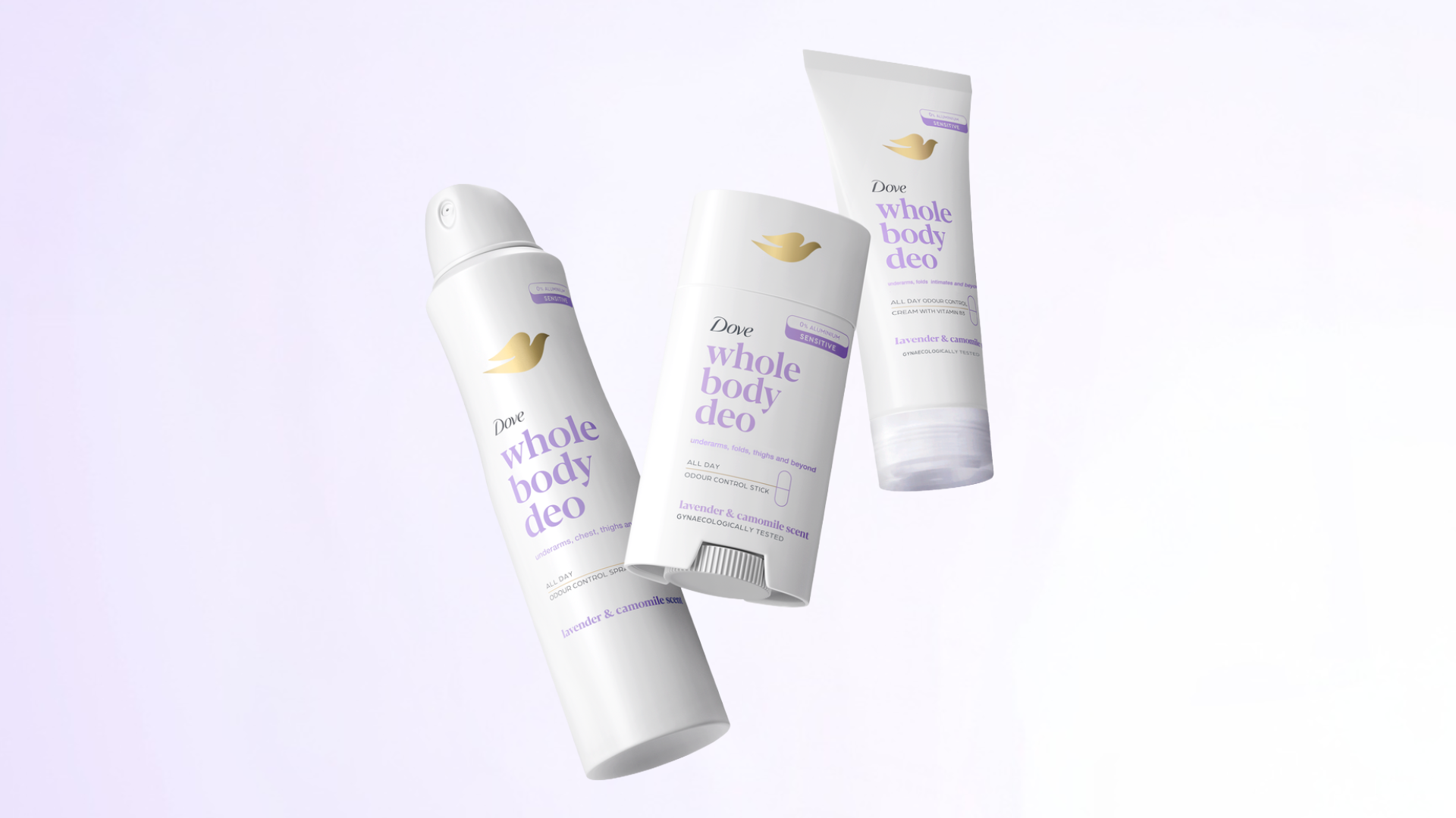 Dove whole body deo range