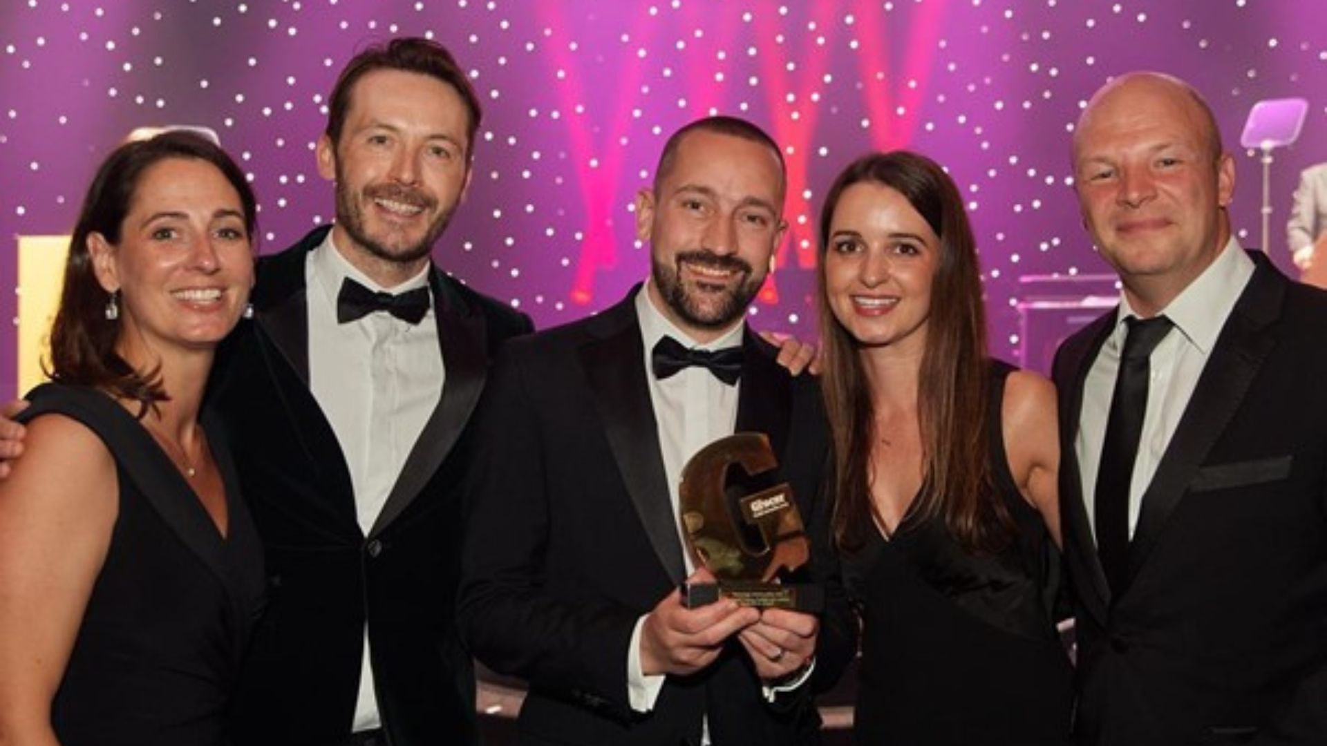 Team with their award at The Grocer Gold Awards 2023