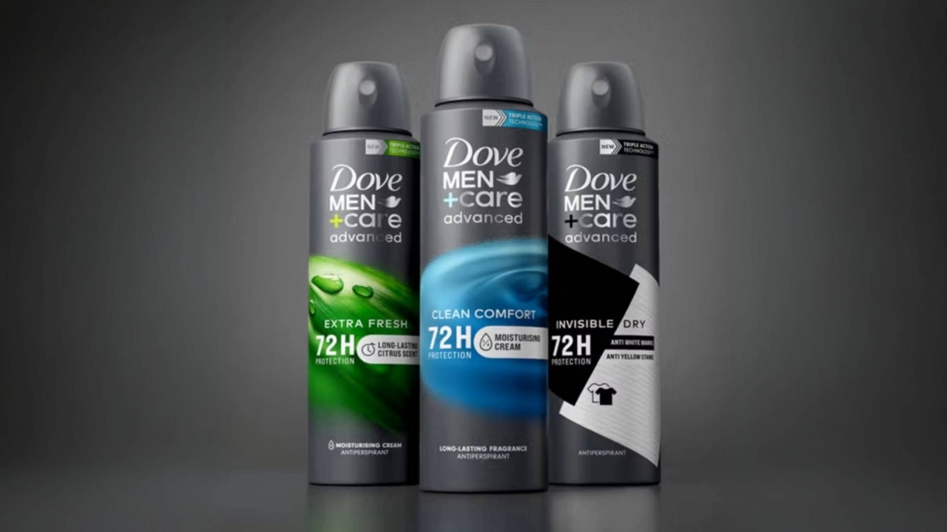 Two packets of Dove Care for Men