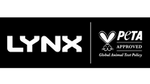 Lynx brand logo next to PETA approved logo