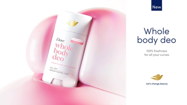 Dove Whole Body Deodorant Shot.
