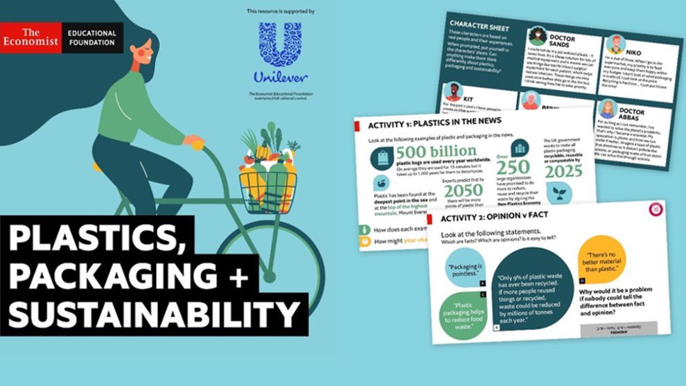 Plastics, packaging + sustainability poster