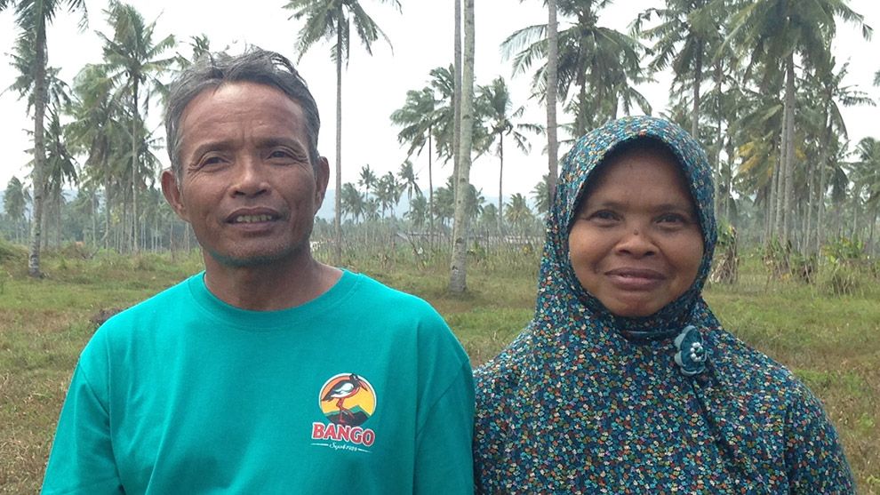 Feature image - Two coconut smallholder farmers