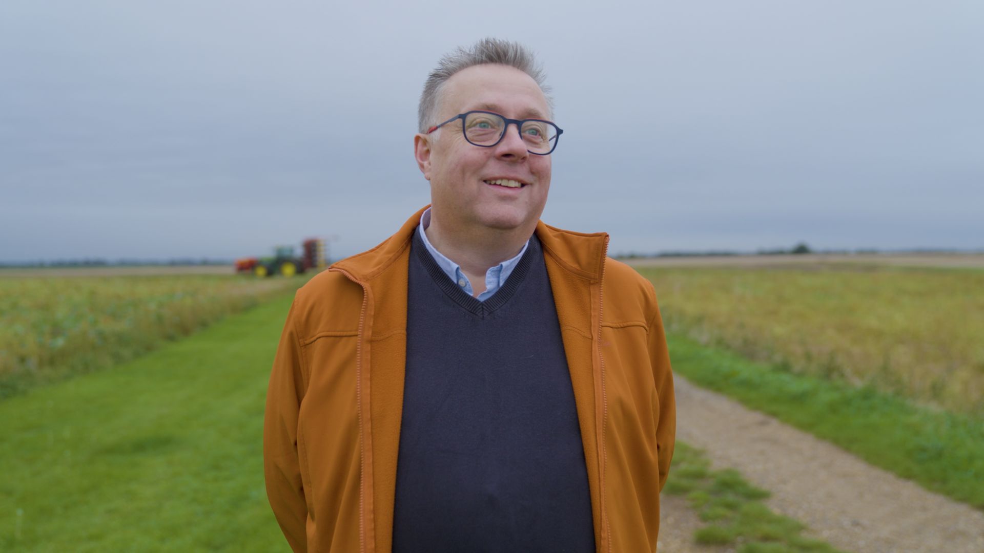 Michael sly in his mustard farm