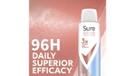 Sure deodorant can with 96H sweat protection text.
