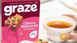 Graze Cherry Bakewell oat boosts.