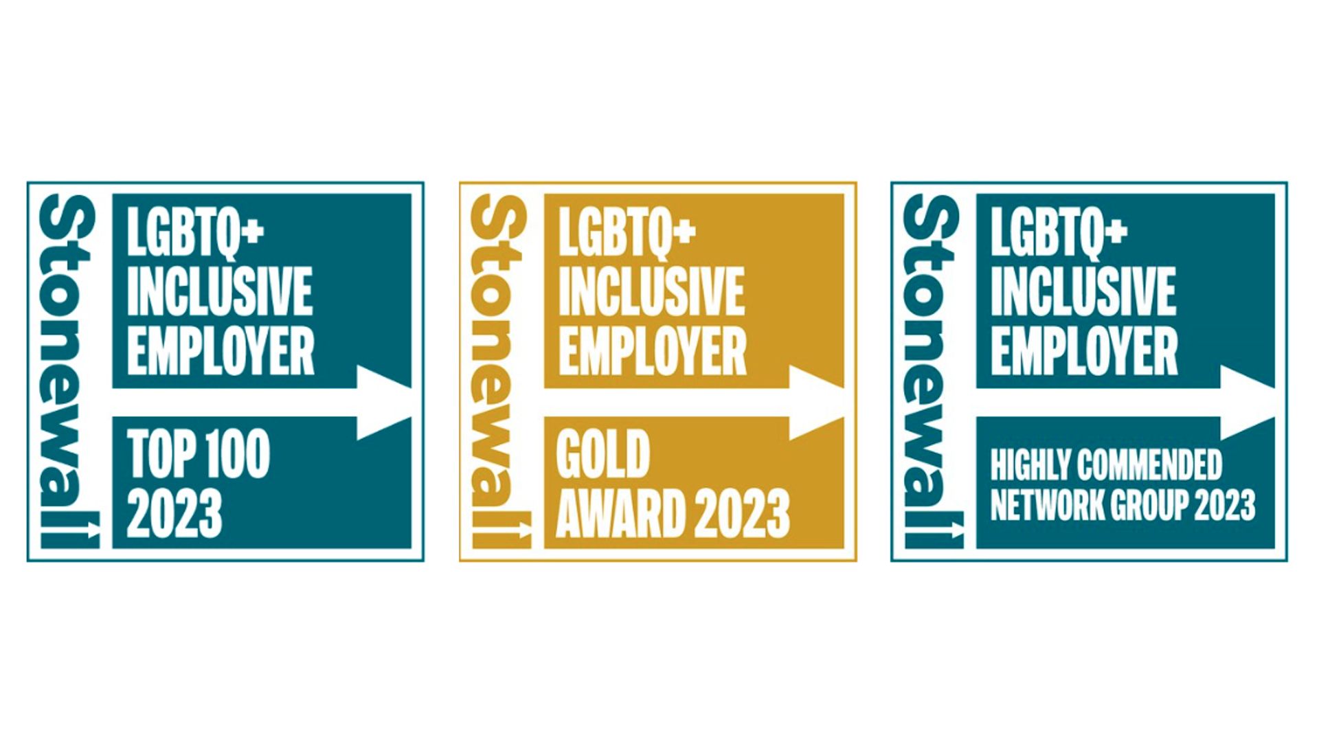 Stonewall LGBTQ+ Inclusive Employer Gold Award 2023
