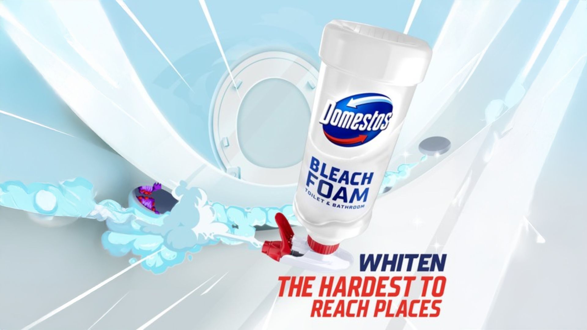 Domestos bleach foam