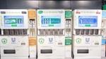 an image of three refill stations in Asda for Alberto Balsam, Radox and Persil.