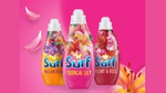 Three packages of Surf Pink Products