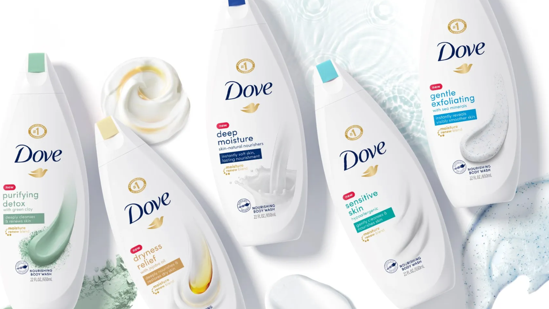 dove body washes collection