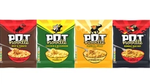 Four Pot Noodle flavors: Beef & Tomato, Chicken & Mushroom, Original Curry, Bombay Bad Boy.