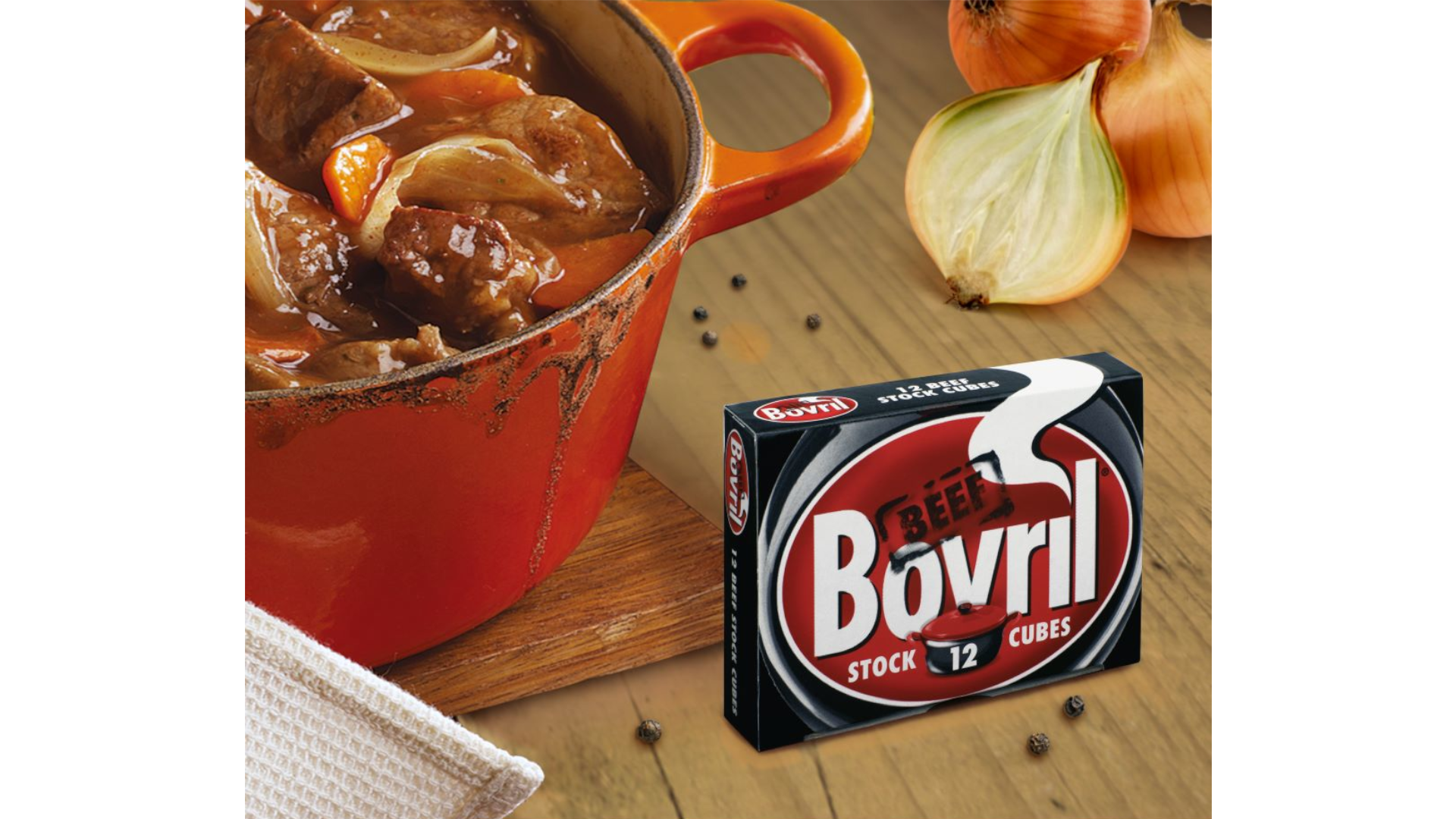 Bovril stock cubes.